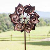 Large Modern Stainless And Corten Steel Garden Sculpture thumbnail-5