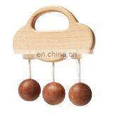 Эко-органический плед-игрушка в виде облака. Деревянные трещотки для младенцев