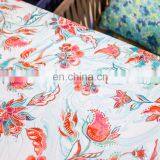 Floral Printed Table Cloth Spillproof Polyester Fabric Rectangle Tablecloths for Dining Party thumbnail-3