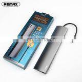 Remax Ru-u70 Hanmo Series Eleven In One Usb Type-c Adapter With Gigabit Network Docking Station For Laptop thumbnail-7