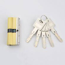 Double Open Euro Profile Brass Lock Cylinder, With Stainless Steel Reinforced Beam thumbnail-3
