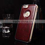 High-grade Retro Cow Leather Men Cell Phone Case Leather Mobile Phone Case for Iphone 6S Cheap Phone Cases thumbnail-5