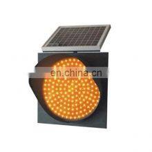 Flashing Warn Lamp With Solar Panel Yellow Traffic Signals LED Lights Yellow Flashing Warn Light thumbnail-5