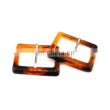 Factory Sale Belt Buckle Delicate Rectangle Round Sandal Shoes Buckle Resin Pin Roller Buckle thumbnail-4