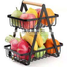 Nordic Metal Water Hyacinth Fruit Basket Bread Storage Baskets Kitchen Vegetable Drain Basket