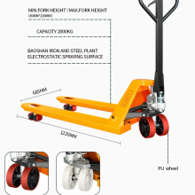 1.5ton 1500kg 2.0ton 2000kg Heavy-duty Full Electric hand Pallet jack lifter With Lithium Battery Forklift