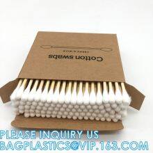 Eco q Tips Q-tips Disposable Bamboo Cotton Ear Buds Swabs Tige Stick, Disposable Industrial Cleanroom Makeup Tool thumbnail-3