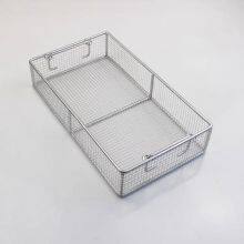 High Quality Wholesales Stainless Steel Woven Mesh Basket With Handle For Goods Storage thumbnail-2