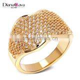 Sexy Women Lip Design Banquet Jewelry Fashion Pave Setting Cubic Zirconia Finger Ring thumbnail-1