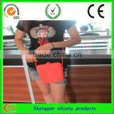 Cheap Candy Cosmetic Long Strap Silicone Purse With Waterproof Design for Christmas thumbnail-1