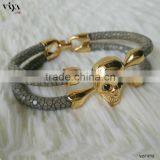 2016 New Design North Skull Clasp, Colorful Diamond Skull Clasp, High Class 316l Stainless Steel Skull Clasp thumbnail-6