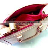 Factory Hot Sales Pink PU Leather Handbag for Young Ladies thumbnail-4