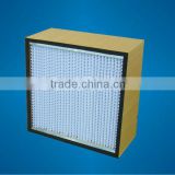 Wooden frame box HEPA filter with separator