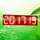 High Quality 10inch Outdoor Waterproof IP65 IR Programmable Red Color LED Clock Display thumbnail-1
