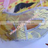 Party Supplies Birthday Yellow Plastic Halloween Mask With Artificial Flower thumbnail-3