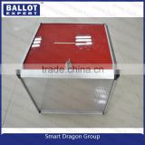 56L red acrylic election box