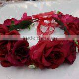 Fashion Tiara Flower Garland Crown Headband for Women Wedding Garland Crown Handband for Girls thumbnail-6