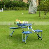 Outdoor Folding ABS Plastic Picnic Table thumbnail-1