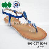 Newest Design Top Quality Flat Heel Low Price Ladies Sandals thumbnail-2
