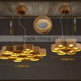 New Design Honeycomb Wooden Ceiling Lamp With LED Lighting thumbnail-6