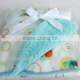 baby blanket with plush lamb