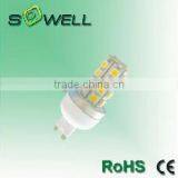 HOT!!! 3W 3528SMD 27pcs 30*70mm 2700-3000K/6500-7000K CE RoHS Glass Cover G9 LED Corn Light Bulbs thumbnail-2