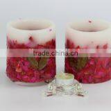 Dried Flower Design Candle for Decoration Wholesale thumbnail-2