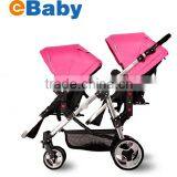Twins Baby Stroller,single/double Baby Pram Convertible,Before and After Sitting ,with Car Seat Quality Choice