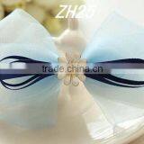 Summer Blue Chiffon Ribbon Fashion Hair Bow Designs Accessories thumbnail-1