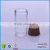 Hot Sell Empty Clea Cork Stopper Glass Wishing Message Bottles For Party thumbnail-1