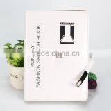 Fashion Printed Logo White Color pu Loose Leaf Organizer thumbnail-2