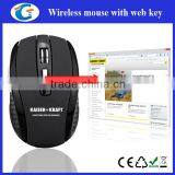 Ergonomic Design Web Key Wireless Optical Mouse