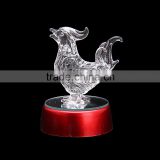 Wholesale Alibaba Chinese Zodiac Handicrafts Crystal Rooster Craft Gift figurine furniture