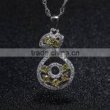 Perfume Bottle Pendant Crystal Cubic Zirconia Setting Silver Wholesale Pendant Bulk Sale thumbnail-2