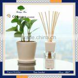 Wholesale100ml Home Glass Fragrance Aroma Reed Diffuser Ultrasonic With Rattan Stick White Oil