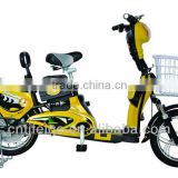 with comfortable rear seat 16" electric motorbike