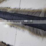 Wholesale Natural Raccoon Fur Collar Coat Detachable /Scarf 80cm*17cm thumbnail-6