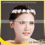 Metal Rhinestone Flower Garland Headband, Flower Adult Headbands thumbnail-4