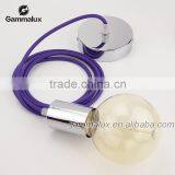 Cord Set With Bulb Socket E26 1.8m Ceiling Pendant Light Purple Lamp Cord thumbnail-1