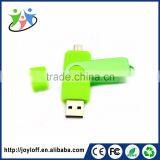 Factory Supply Dual Port Otg Mobile Phone Special Swivel Usb Flash Drive
