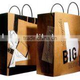 Grey Kraft Paper Hand Bag With Handle