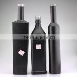 High moods cheap paint black 750ml oil bottles electroplate shiny bottles paint bullet shape bottles