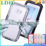 S6 /S6 Edge New Waterproof Transparent Case for Samsung Galaxy S6 /S6 Edge Clear Diving Soft Back Strap Hard General Phone Cover