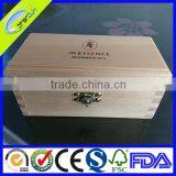 Small Wooden Boxes, Unfinished, Hinged Lid, With Clasp thumbnail-6