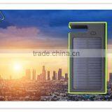 new Power bank drinking water 12000 mah Solar Charger Solar Power bank Dual USB battery charger Solar panel for all mobile phone