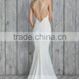 LC14 Sweetheart Sexy Open Back Beach Wedding Dresses Sleeveless Mermaid Vestido De Festa Curto thumbnail-2