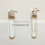 Crystal Quartz Pencil Pendants | Agate Jewelry Wholesale