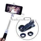 Apexel Selfie Stick With Fisheye Lens for IPhone Clip Lens for Mobile Phone 3 in 1 Lens thumbnail-2