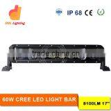 Super Bright 60w 6500k Color Changing 17inch Vehicle Led Light Bar Halo for Cars 4X4 Wholesale