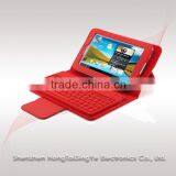 PU Leather Case Silicone Bluetooth Keyboard for Ipadmini